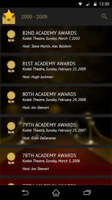 Oscars® android App screenshot 4